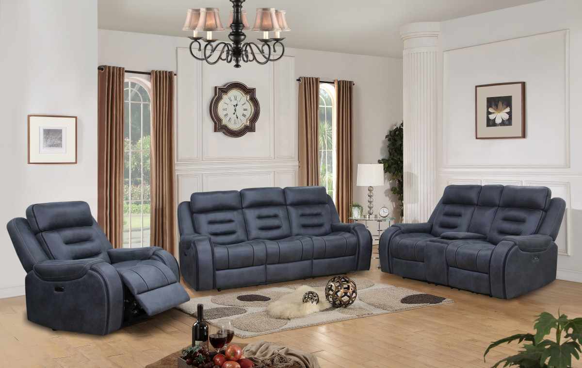 PICARD PWR RECLINE CONSOLE LOVESEAT W/PWR HEADREST | Tepperman's